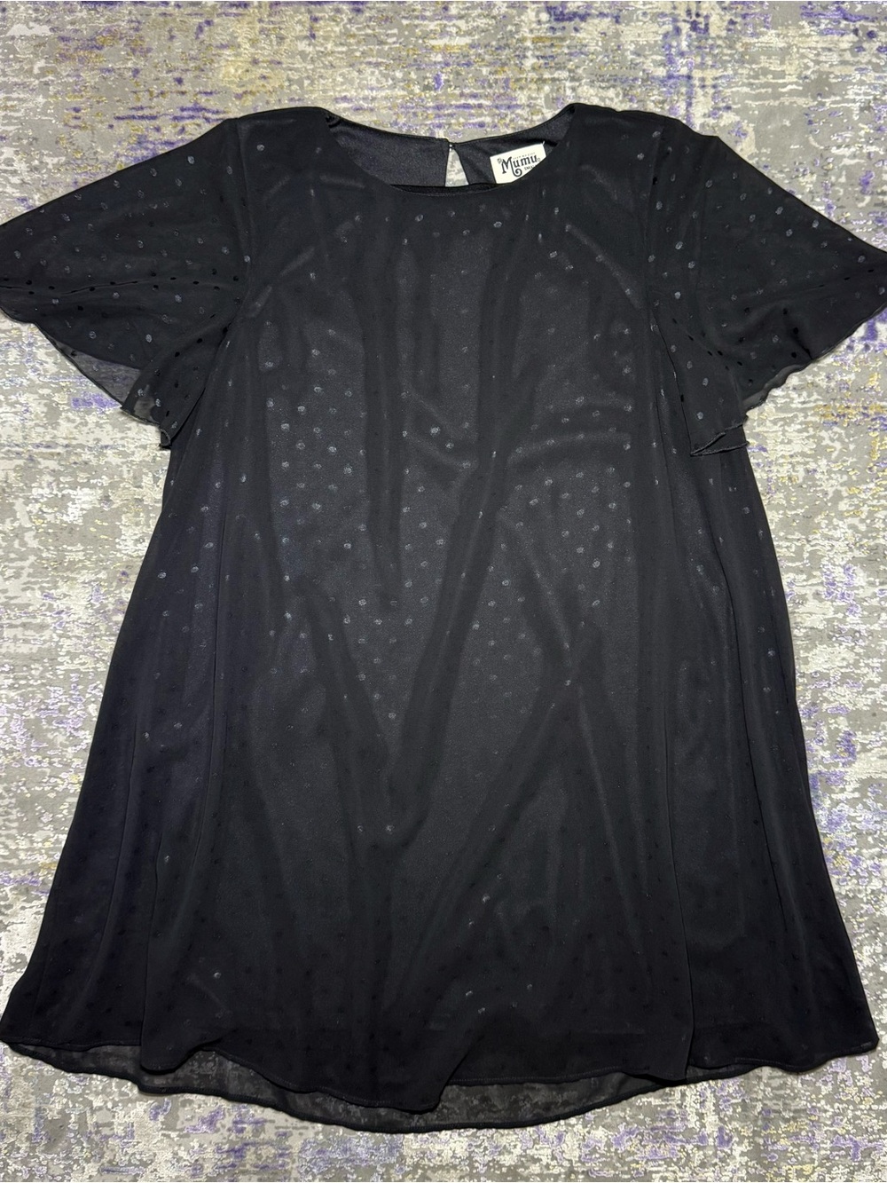 Show Me Your Mumu Black Stardust Dot Jenner Dress Size Small